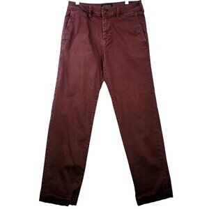 American Eagle Outfitters Mens Slim Straight Extreme Flex Maroon Pants 29x32